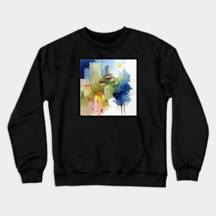 Towers by night Crewneck Sweatshirt